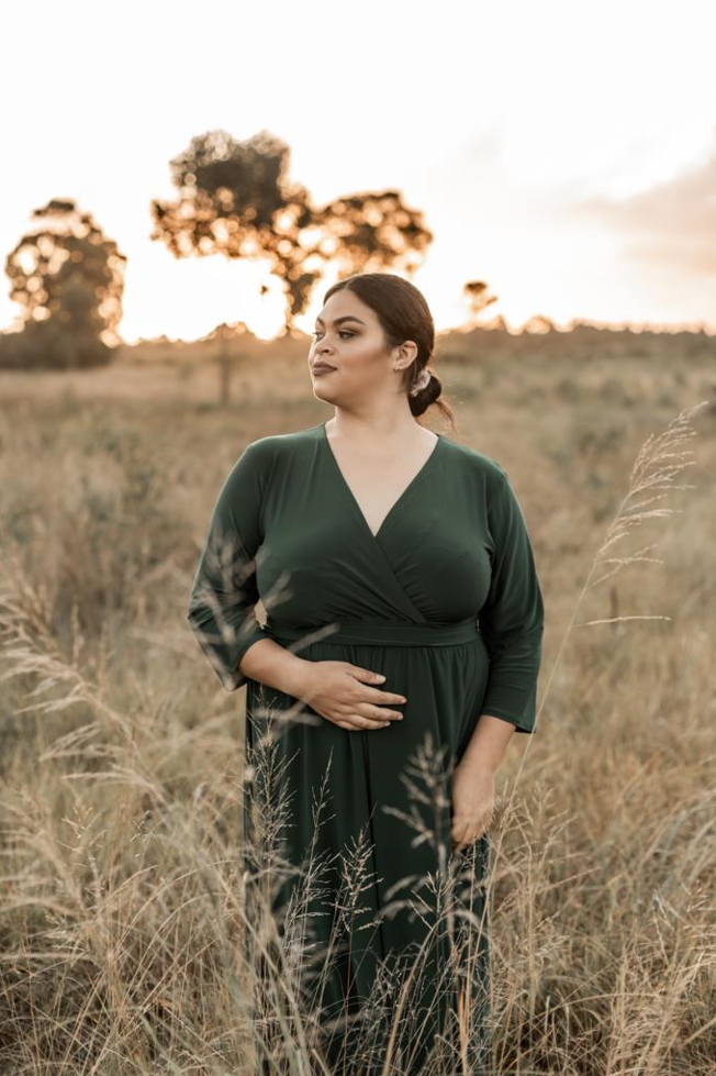 The Goddess - Formal Dress - 3/4 sleeve