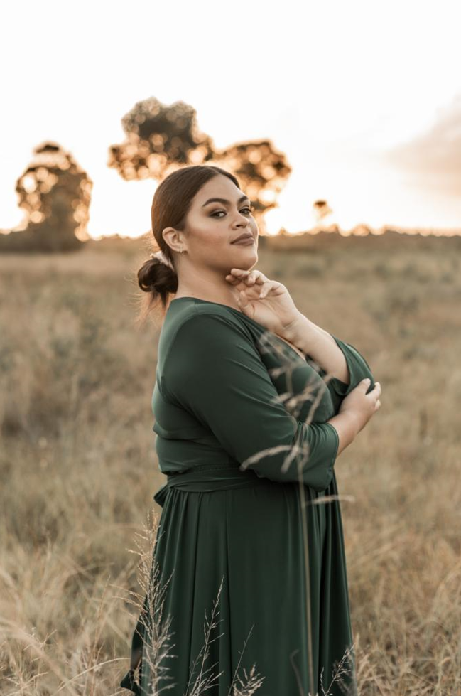 The Goddess - Formal Dress - 3/4 sleeve