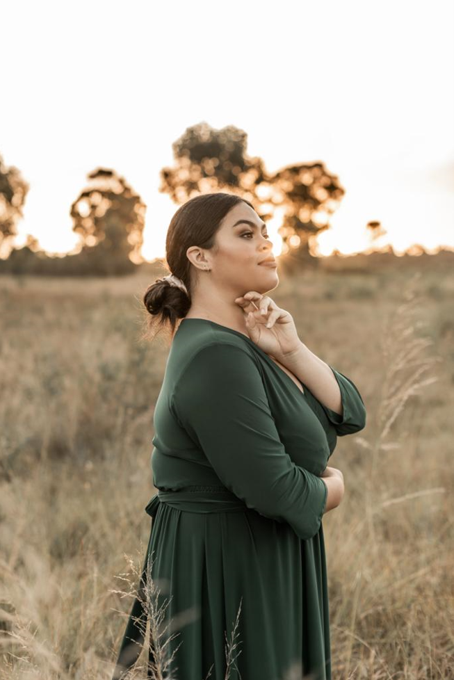 The Goddess - Formal Dress - 3/4 sleeve