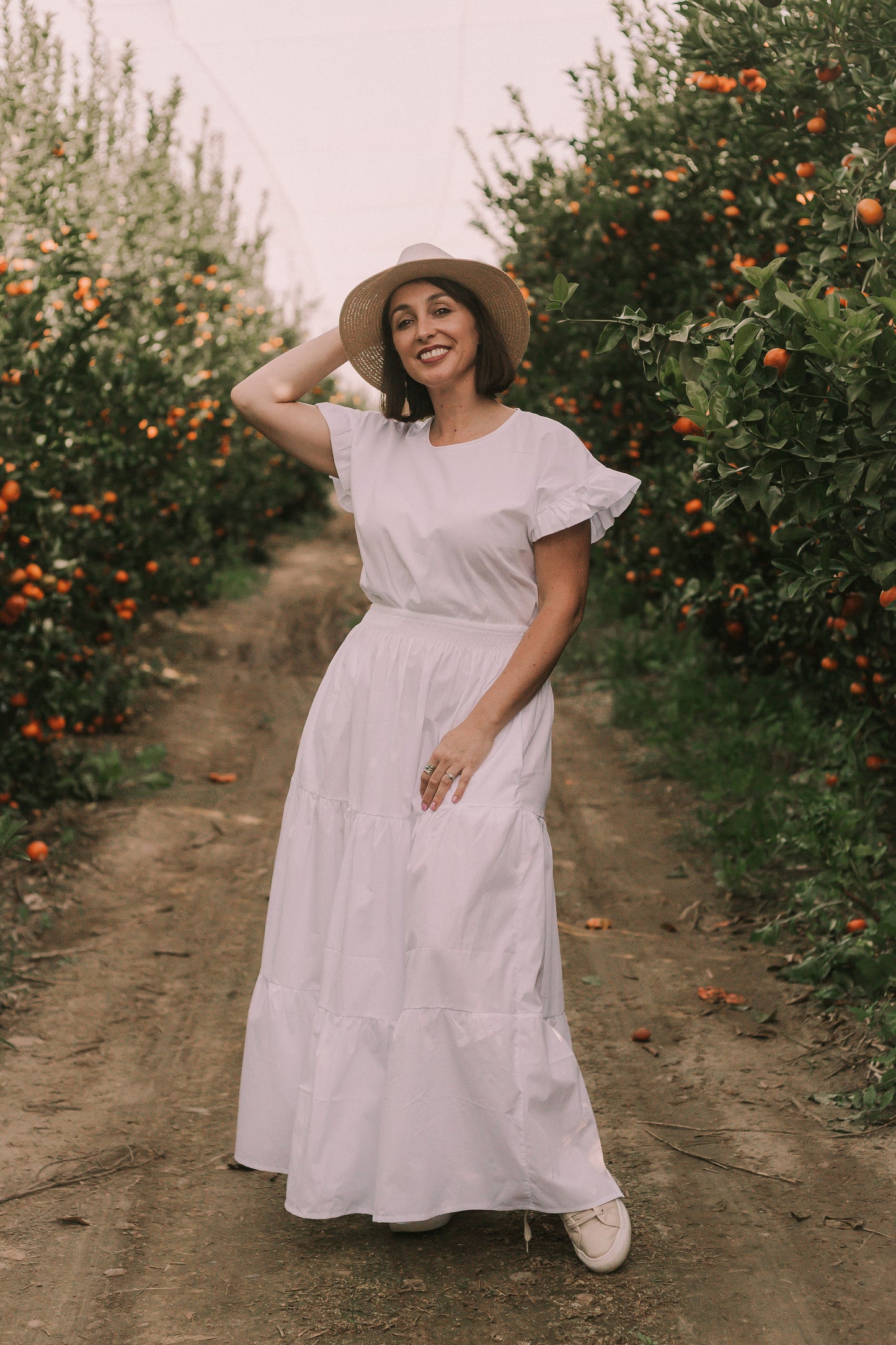 3 Tiered Maxi Skirt - Poplin