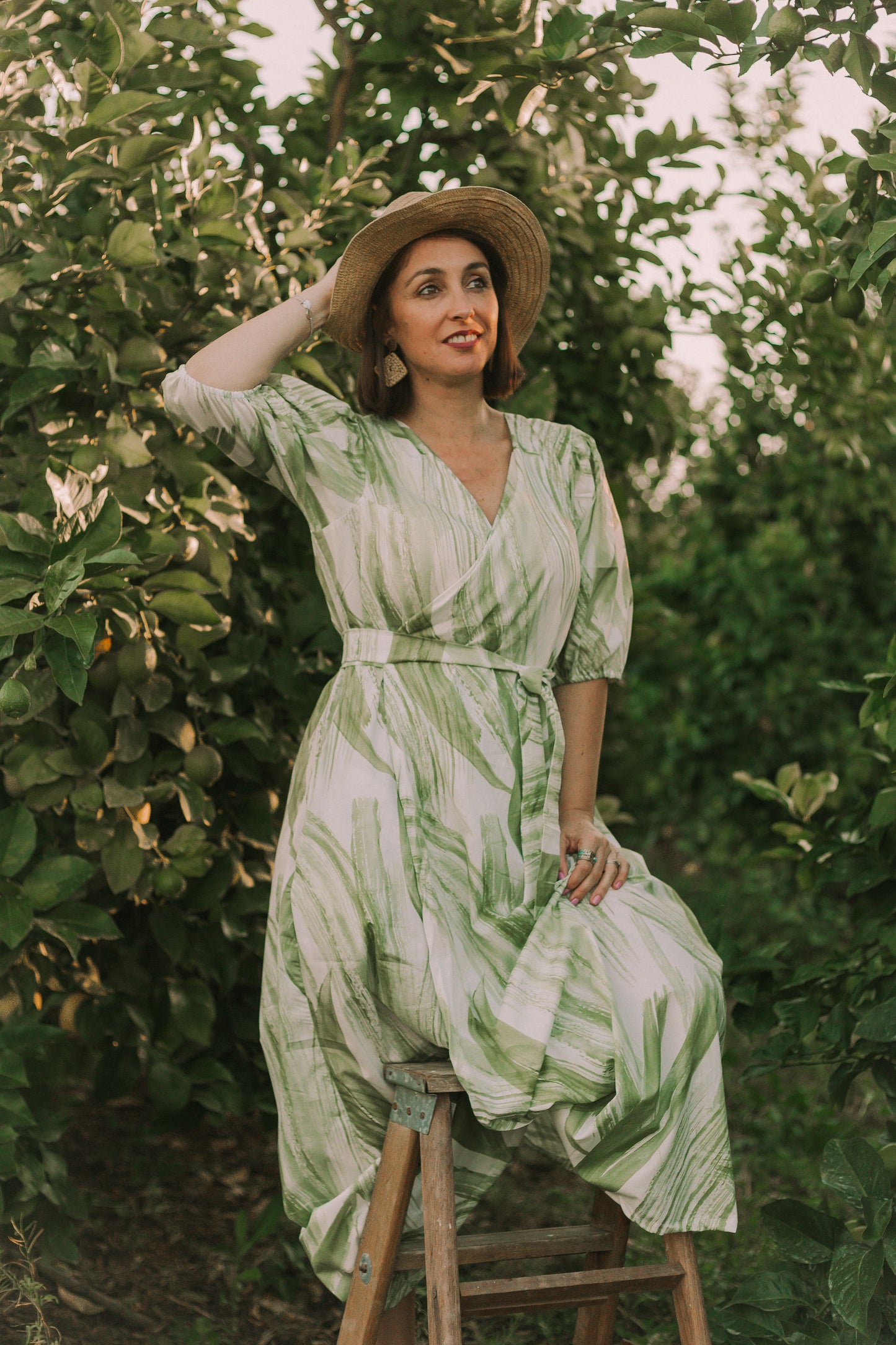 Wrap Maxi Dress - Poplin