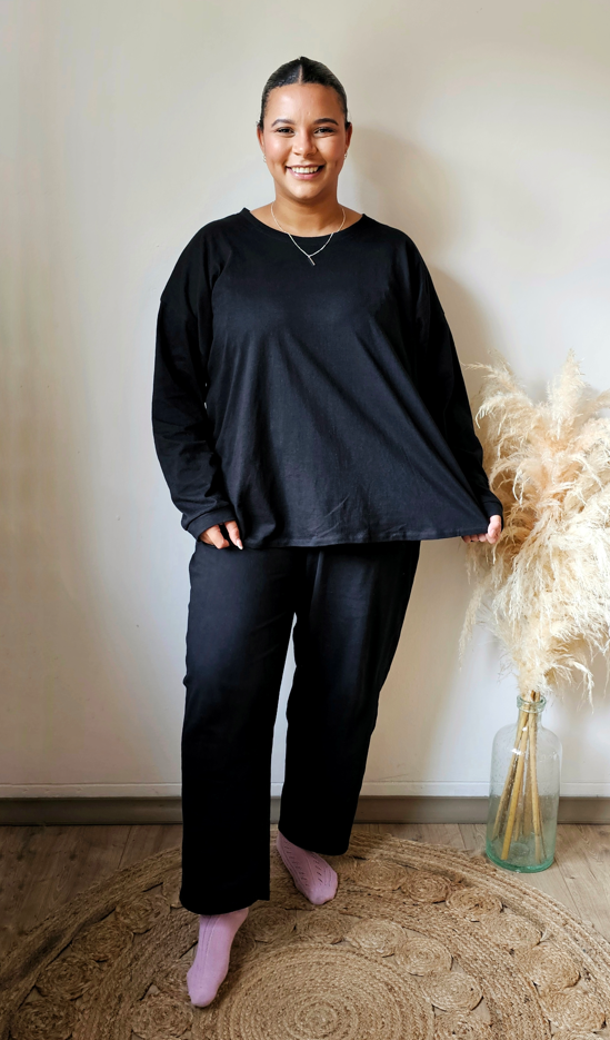 Pajammer Top - Long Sleeve - 100% Cotton