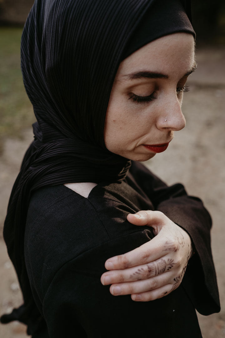 Linen Cotton Long Sleeve Maxi Dress