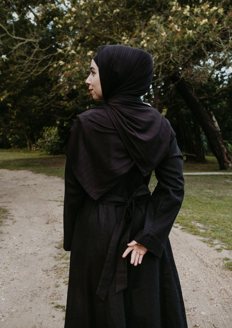 Linen Cotton Long Sleeve Maxi Dress