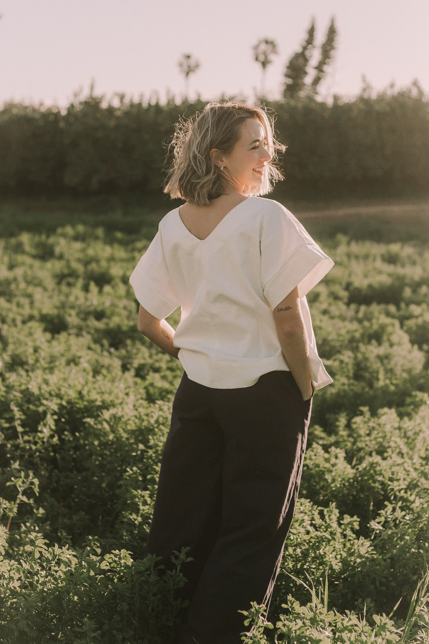 Linen Cotton Top