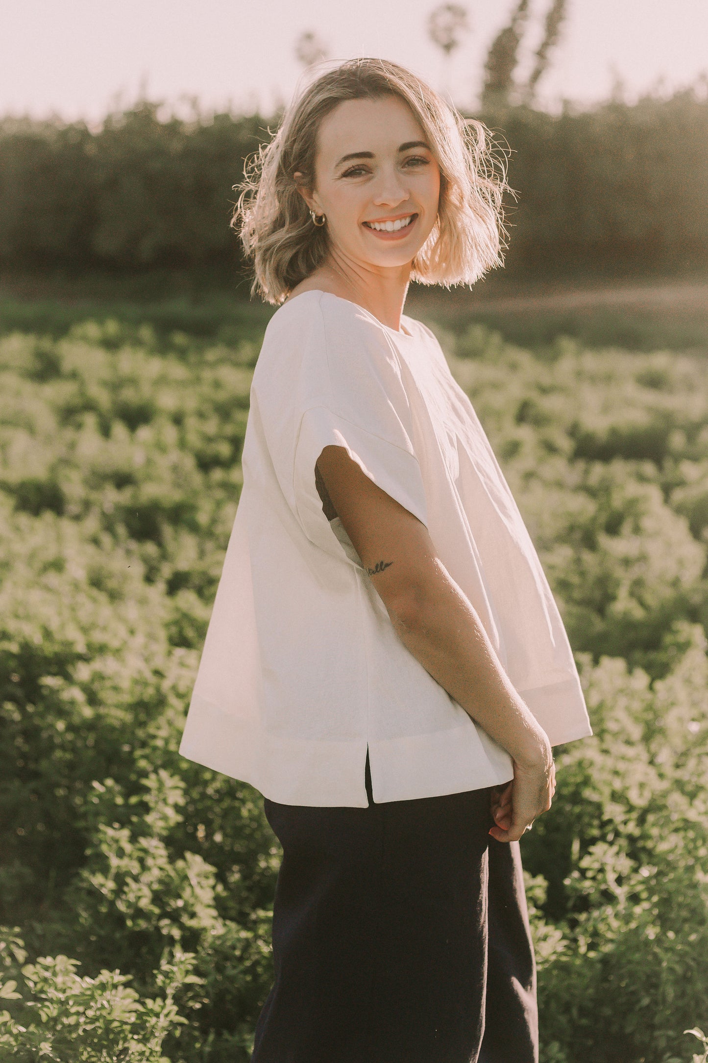 Linen Cotton Top