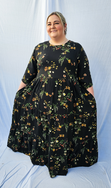 3 Tiered Maxi Dress - Tencel
