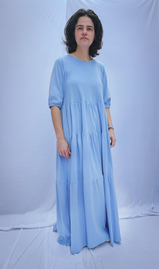 Staggered Tiered Maxi Dress