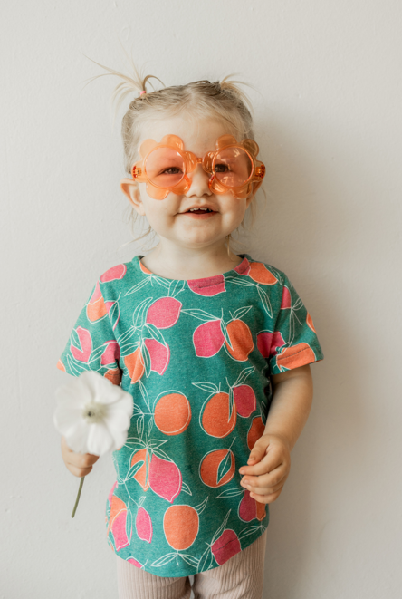 Kid's Curve Top - Marmalade Print - Recycled Plastic