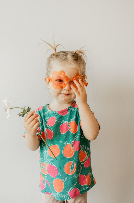 Kid's Curve Top - Marmalade Print - Recycled Plastic