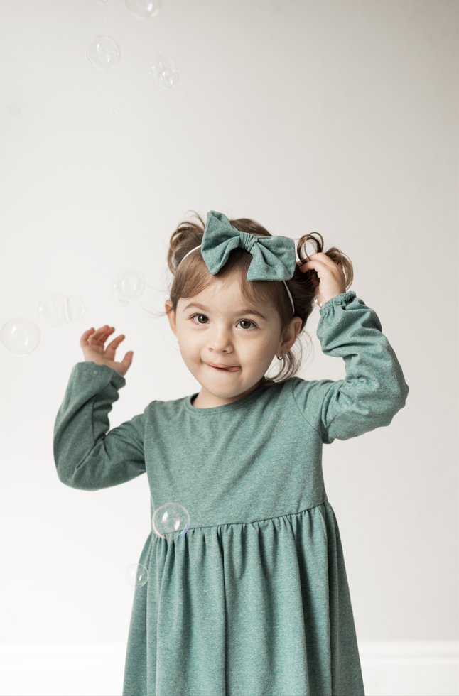Girls Gathered Dress Set - Recycled Plastic