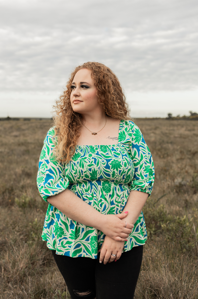 The Cottage Top - Ecovero Viscose Print