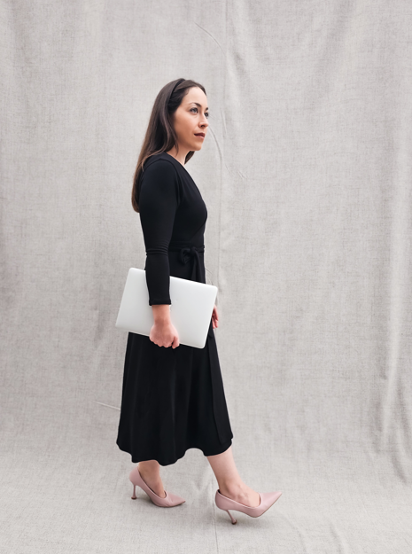 Wrap Midi Dress