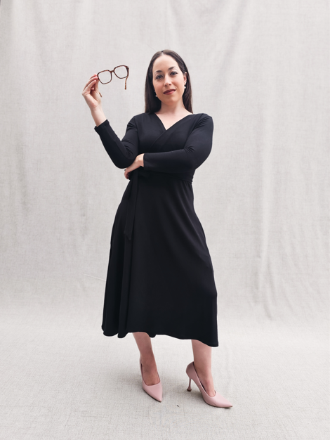 Wrap Midi Dress