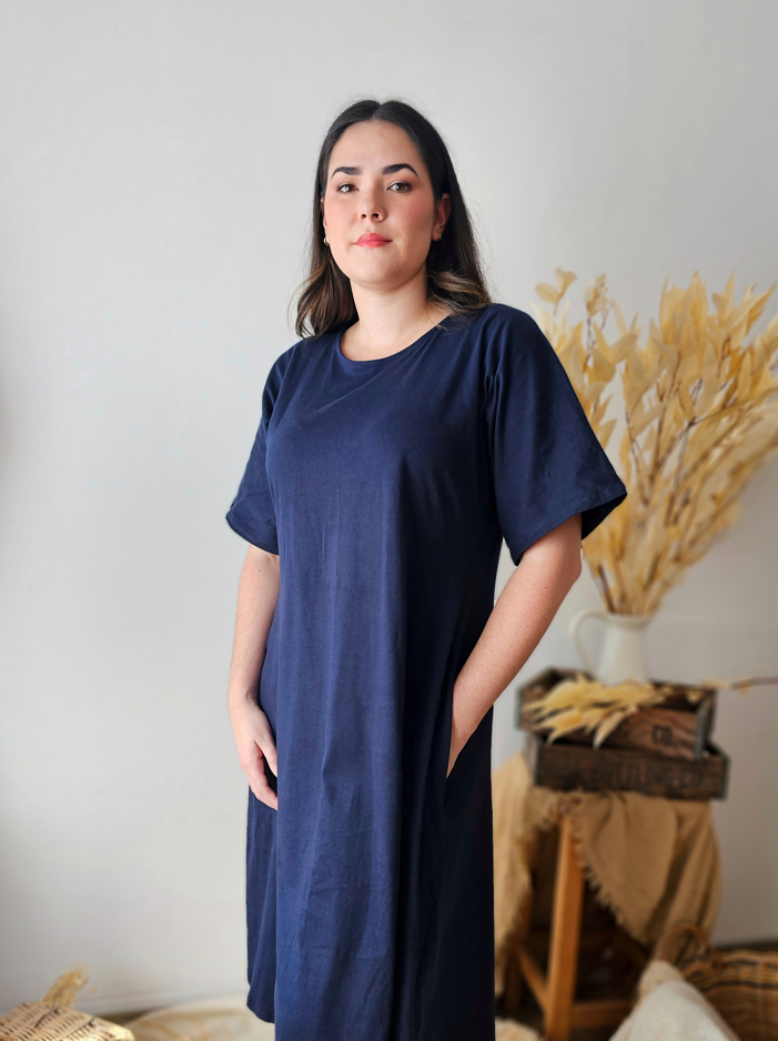 Basic T-shirt dress - 100% Cotton