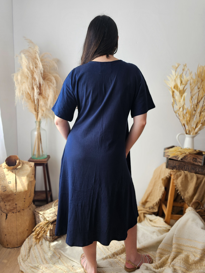Basic T-shirt dress - 100% Cotton