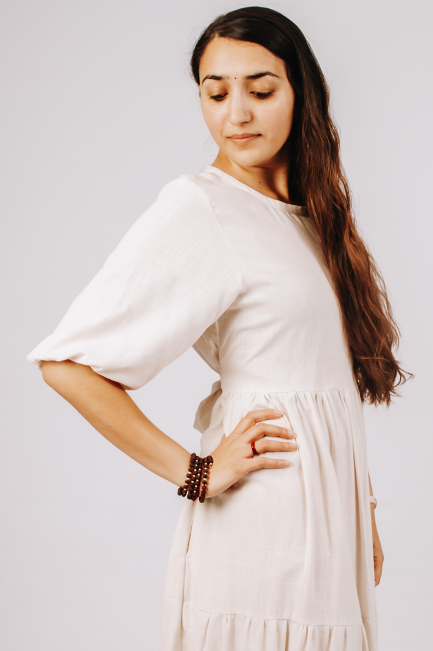 2 Tiered Midi Dress - Built-in Side Straps - Recycled Plastic