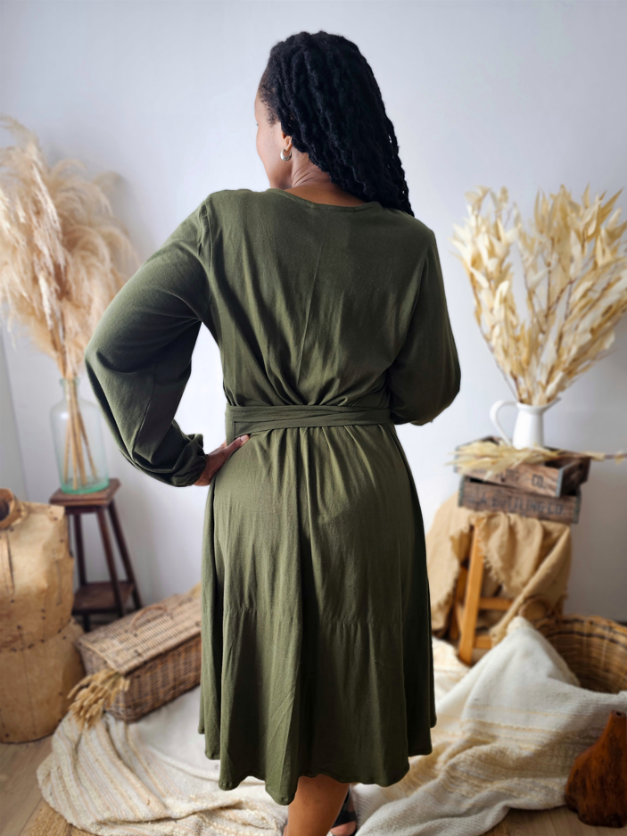 T-shirt Dress - Long Sleeve - 100% Cotton
