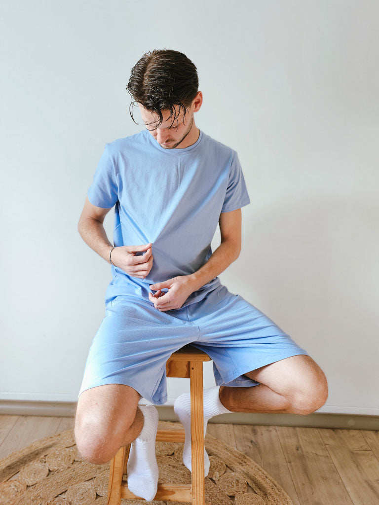 Men's Matching Summer Pajammer Set