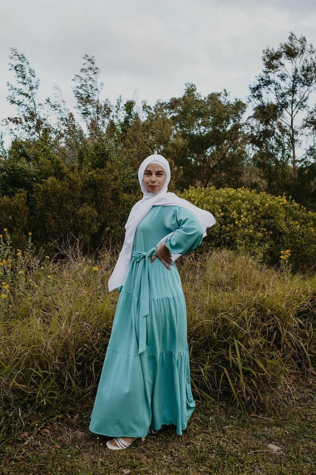 Staggered Tiered Maxi Dress