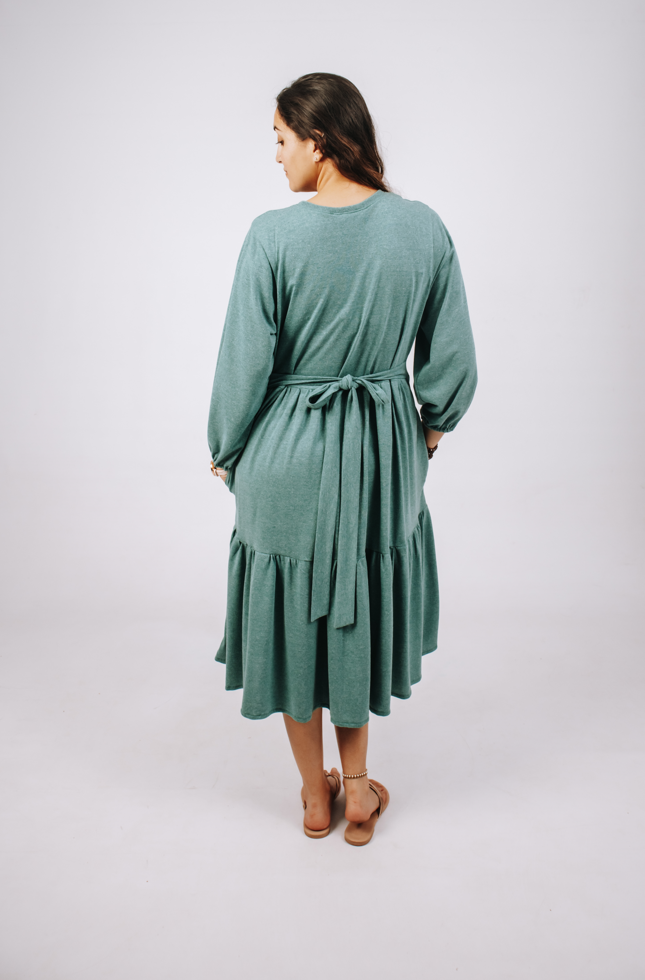 2 Tiered Midi Dress - Built-in Side Straps - Recycled Plastic