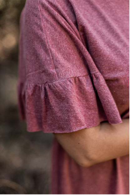 Frilled T-shirt Dress - Recycled Plastic