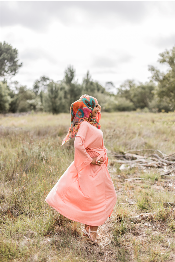 T-shirt dress - long wide sleeve