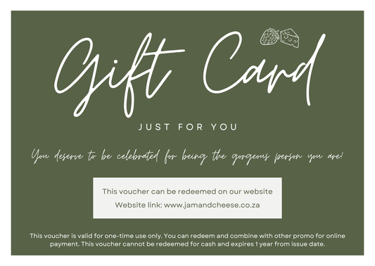 Jam and cheese Gift Card