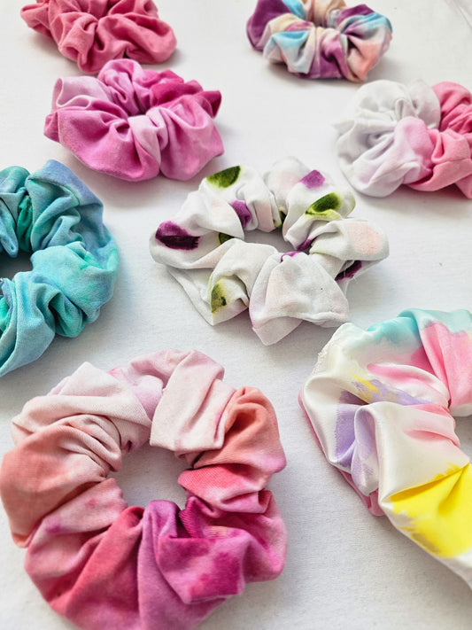 Hand Painted Hair Scrunchies