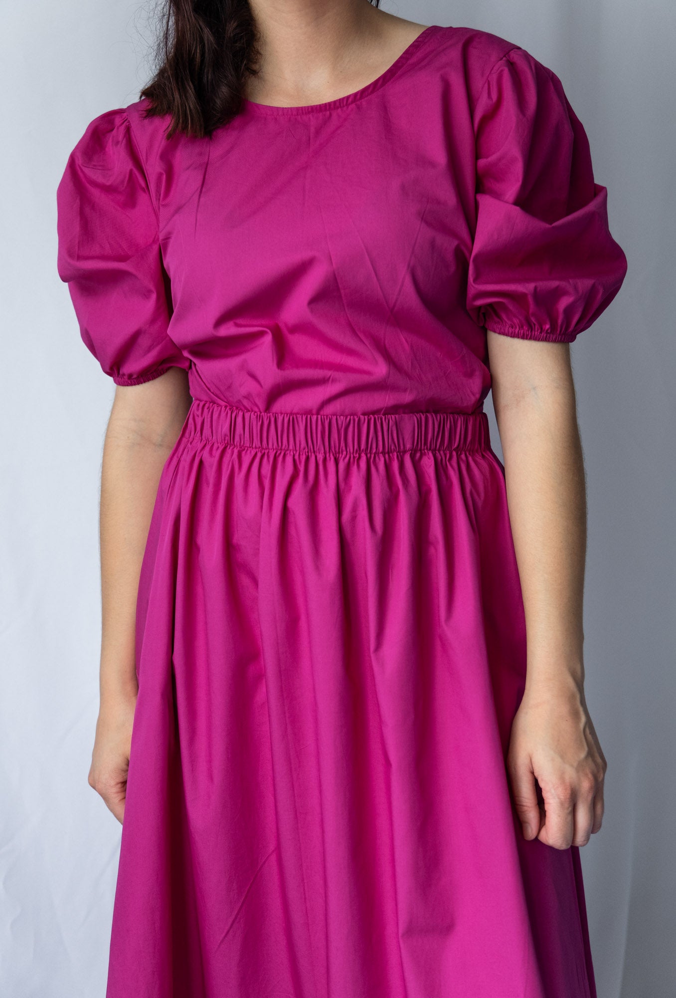 A-line Midi Skirt - Poplin