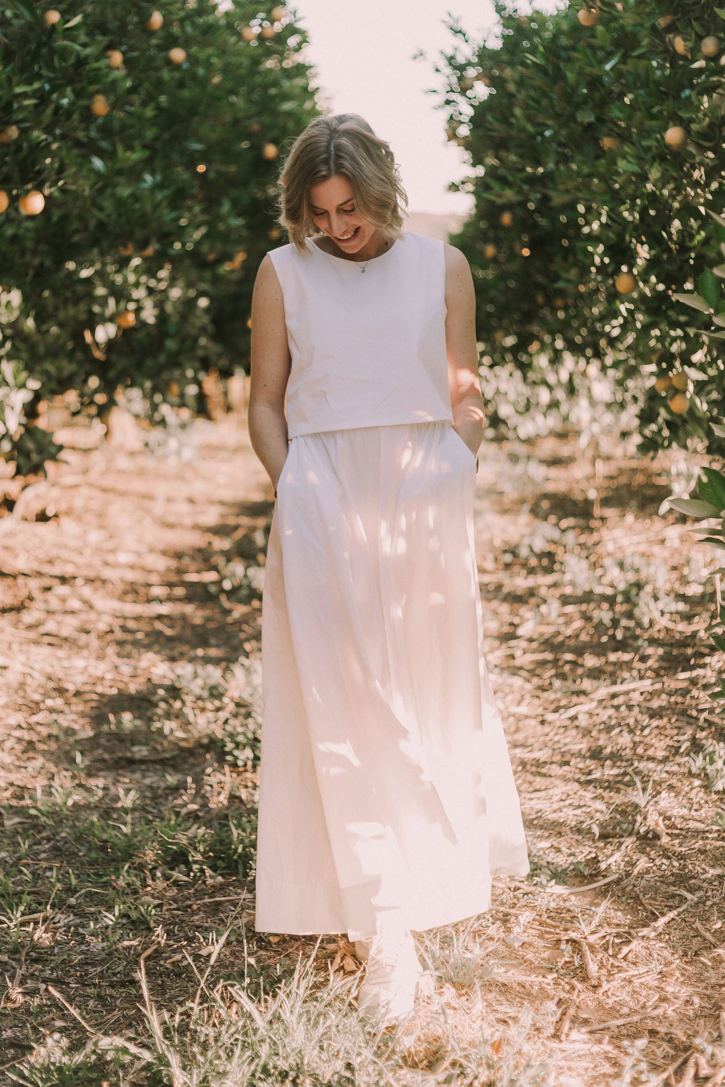 A-line Maxi Skirt - Poplin
