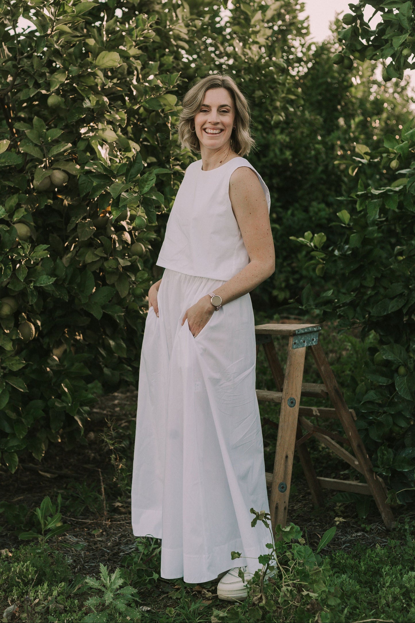 A-line Maxi Skirt - Poplin