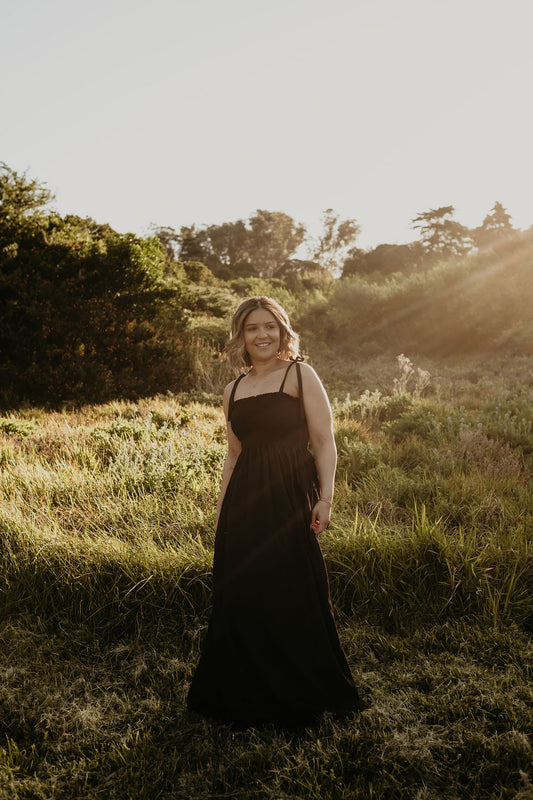 Knots of Love Maxi Dress - Poplin