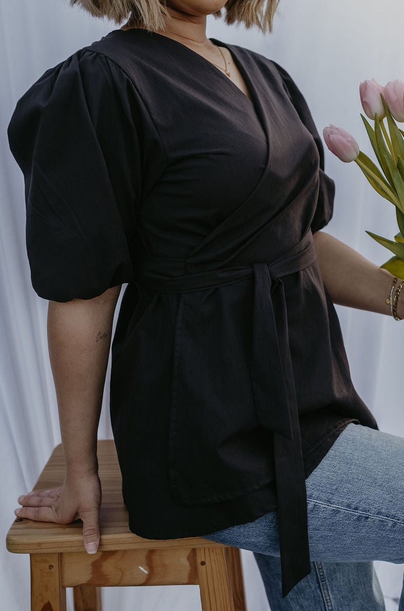 Wrap Top - Poplin