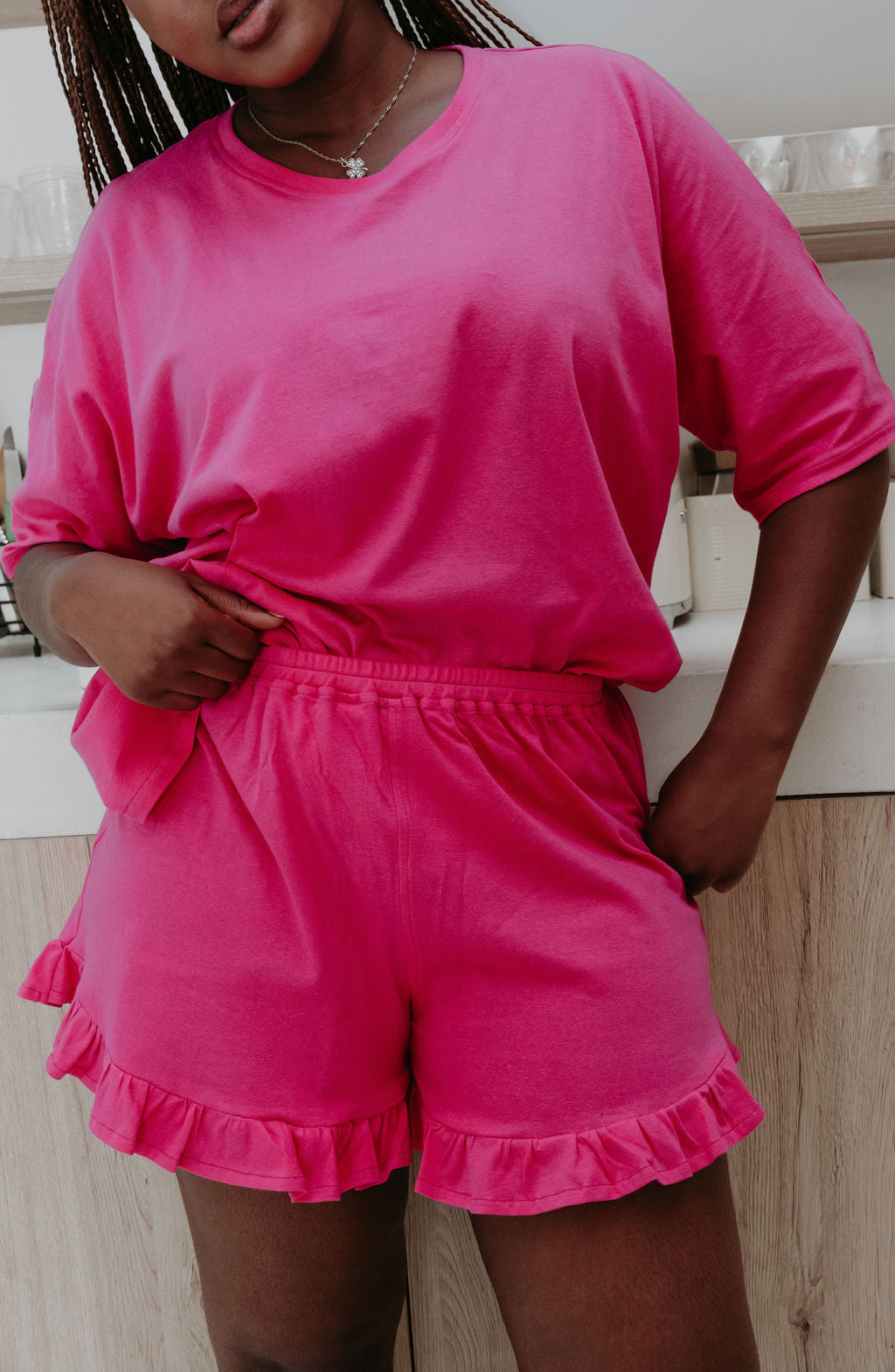 Summer Pajammer Matching Set - Frilled