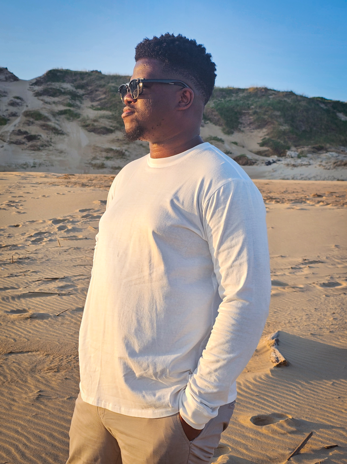 Men's Long Sleeve T-shirt - Regular Fit - 100% Cotton