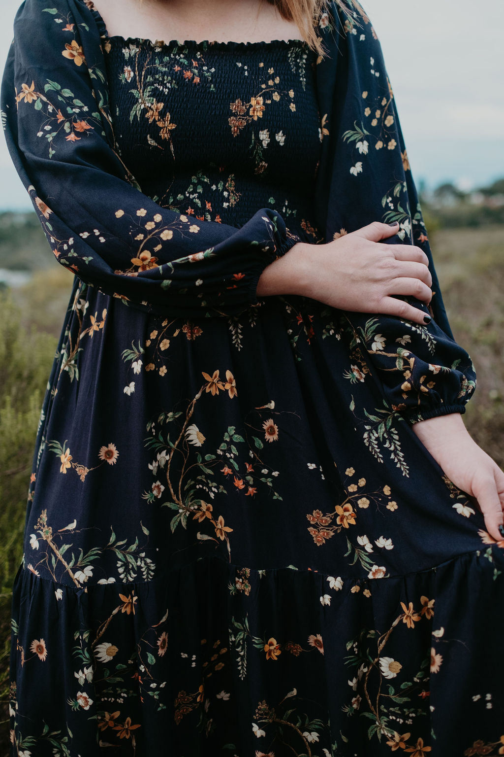 The Cottage Dress - 2 Tiered Ankle Length (Non-stretch Fabric)