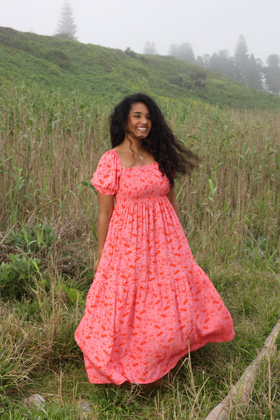 The Cottage Dress - 2 Tiered Ankle Length (Non-stretch Fabric)