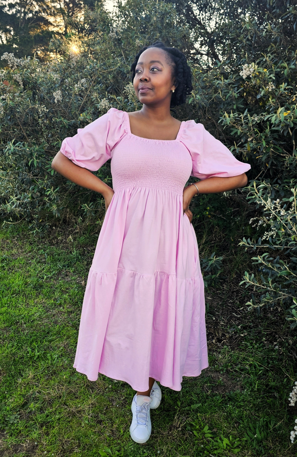 The Cottage Dress - 2 Tiered midi dress - 100% Cotton