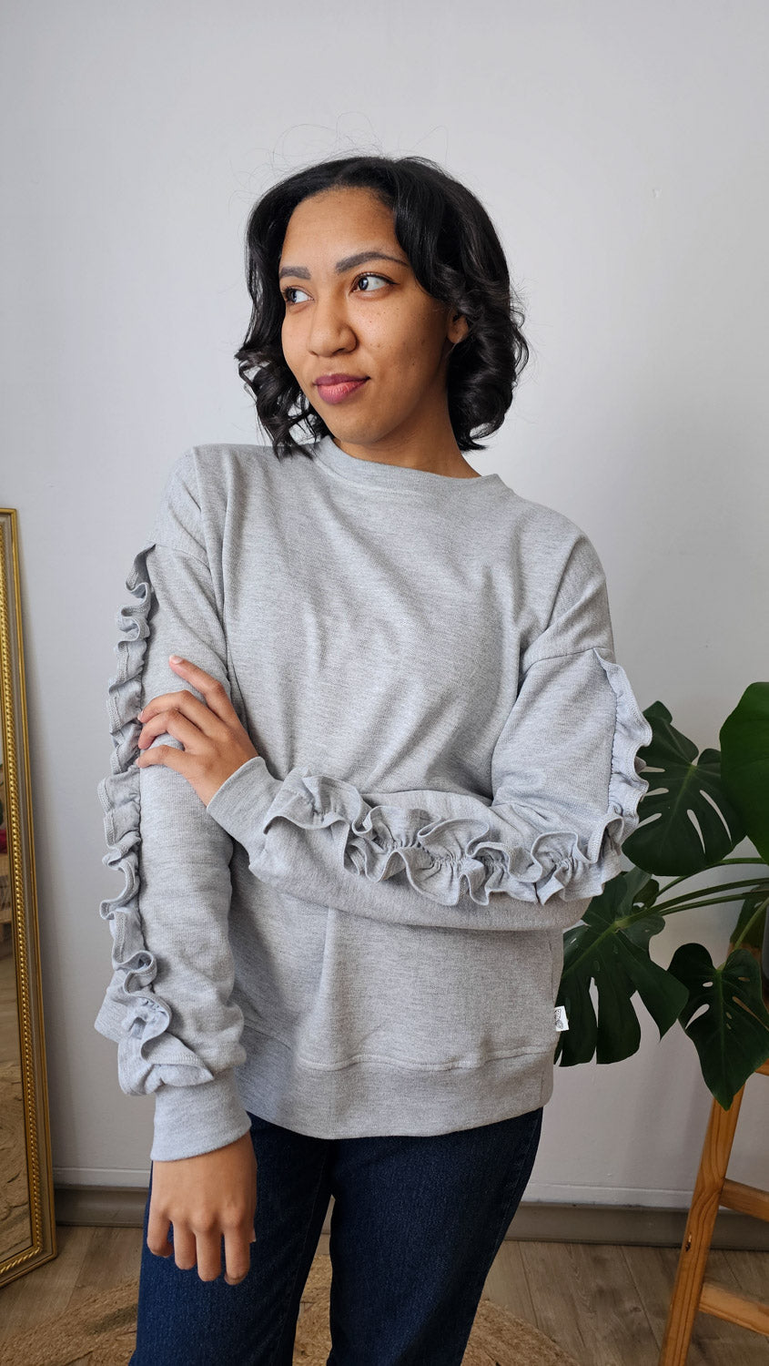 Frilled Fleece Top