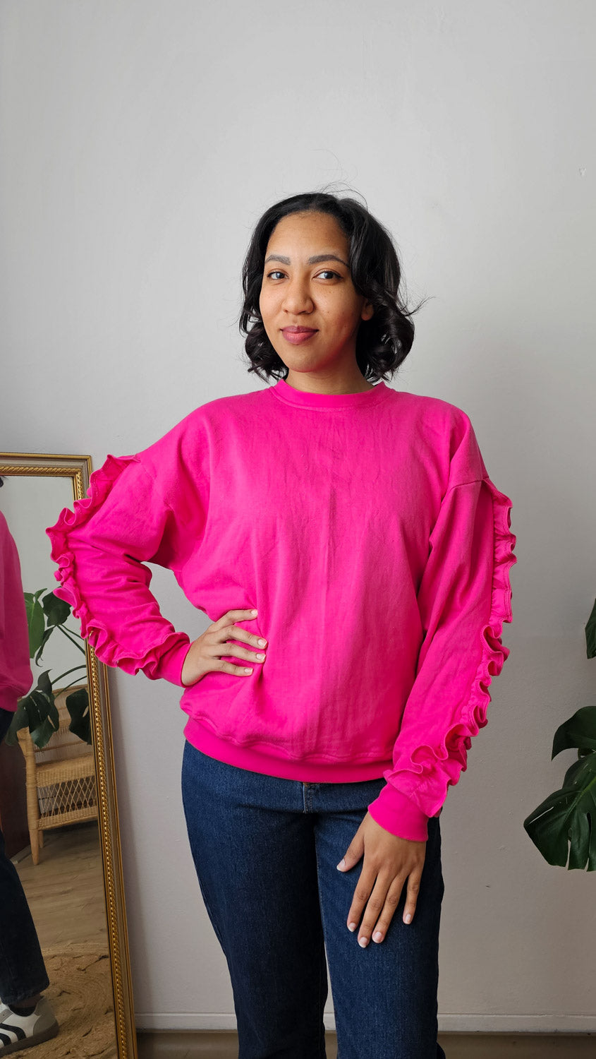 Frilled Fleece Top