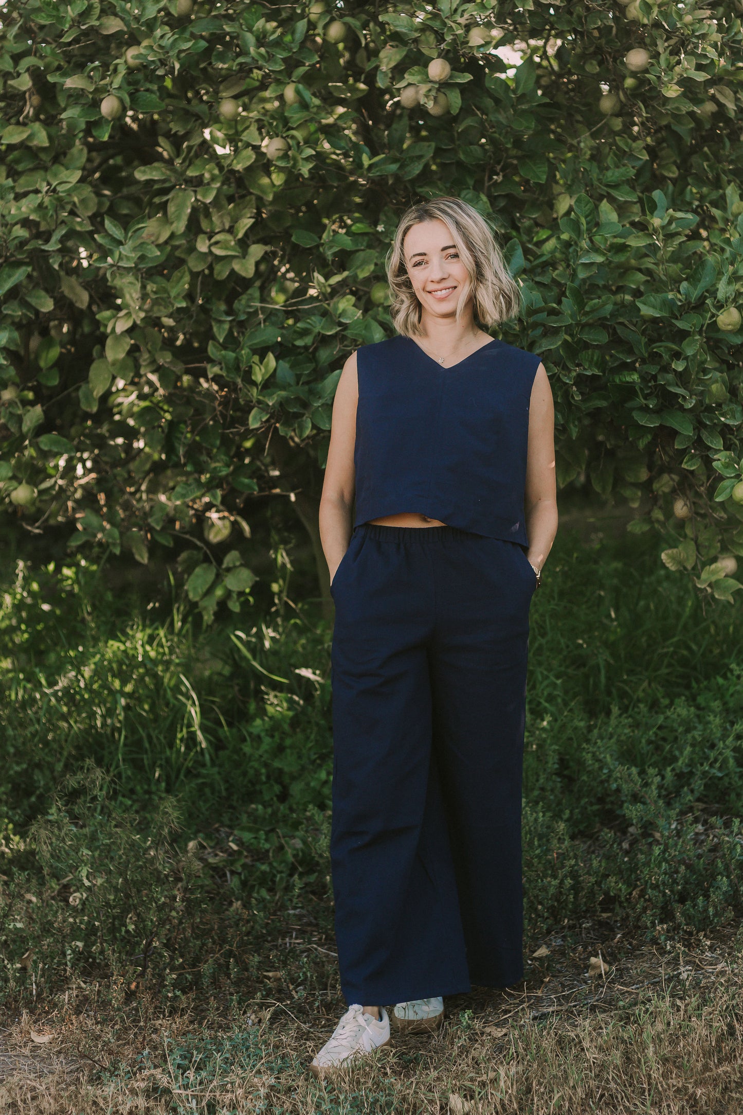 Linen Cotton Crop Top