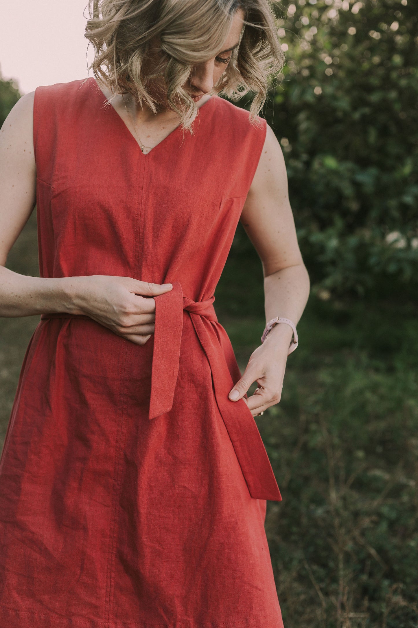 Linen Cotton Maxi Dress