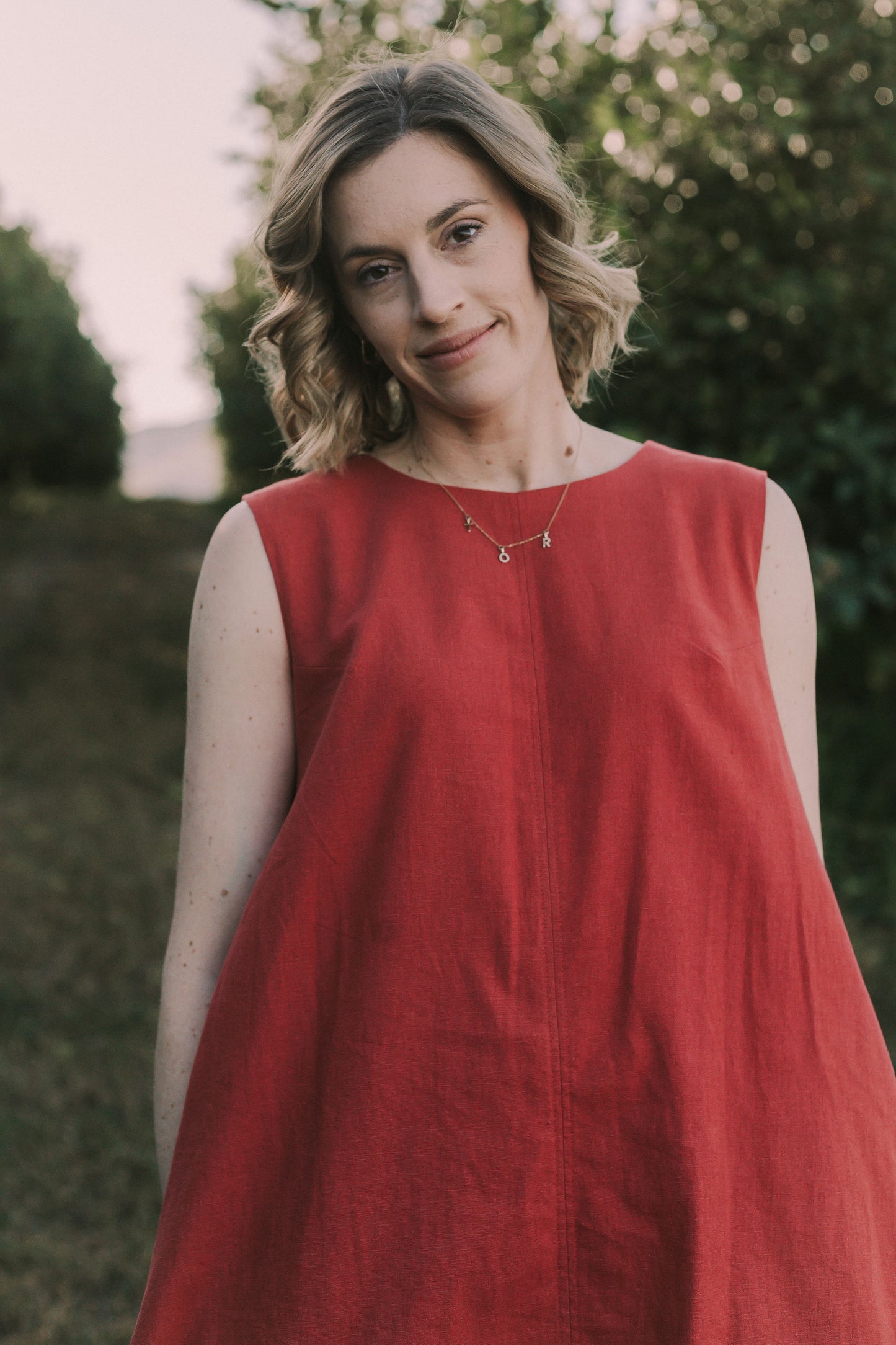 Linen Cotton Maxi Dress
