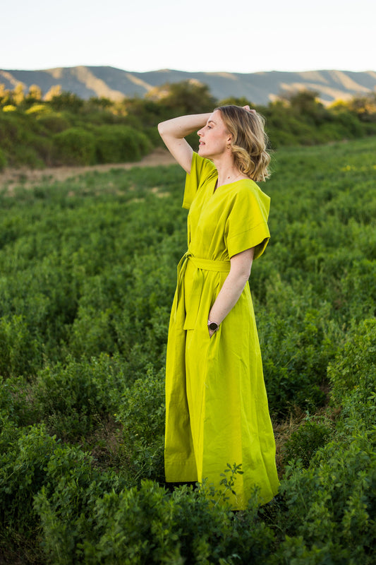 Linen Cotton Maxi Dress