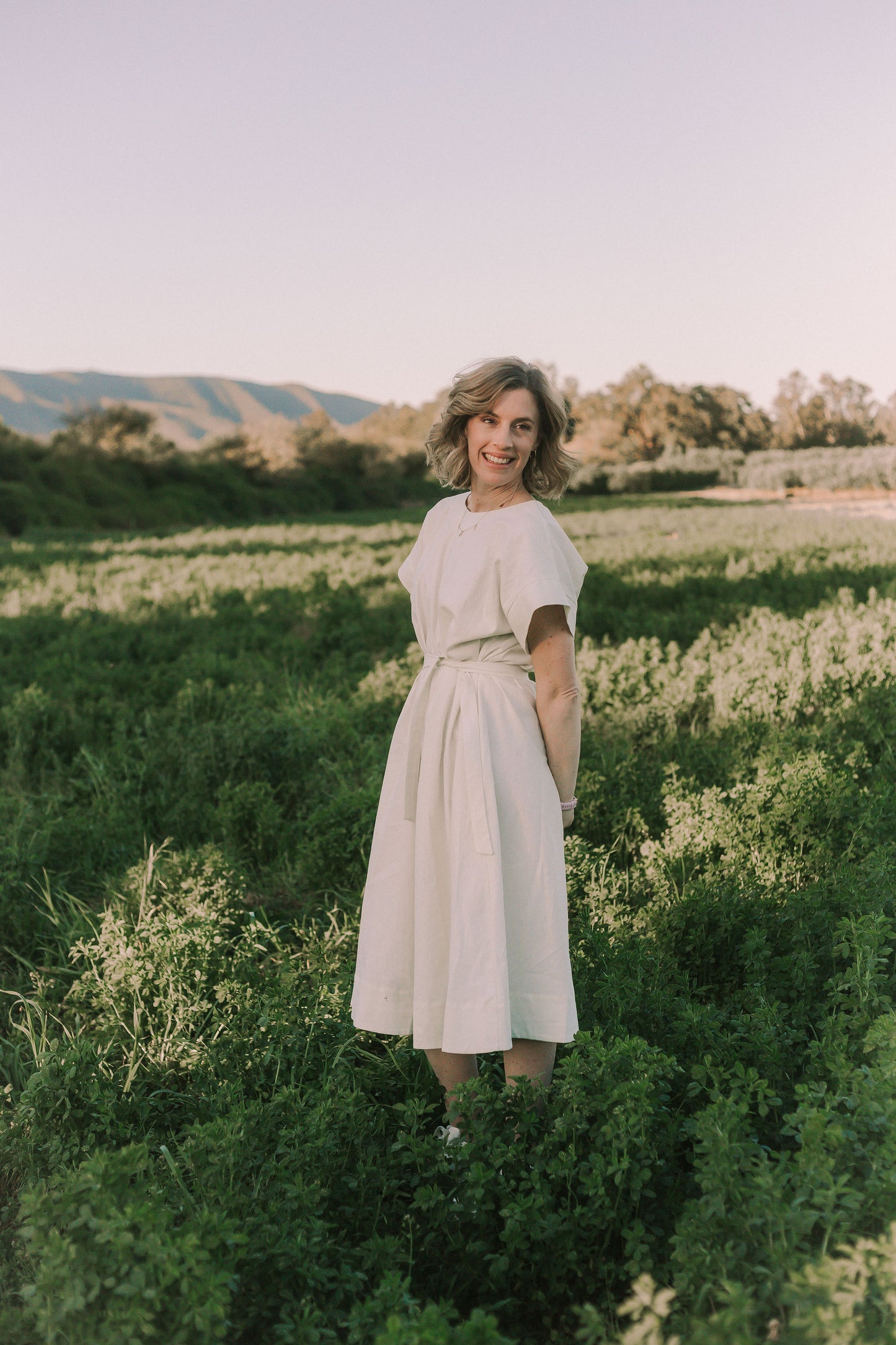 Linen Cotton Midi Dress
