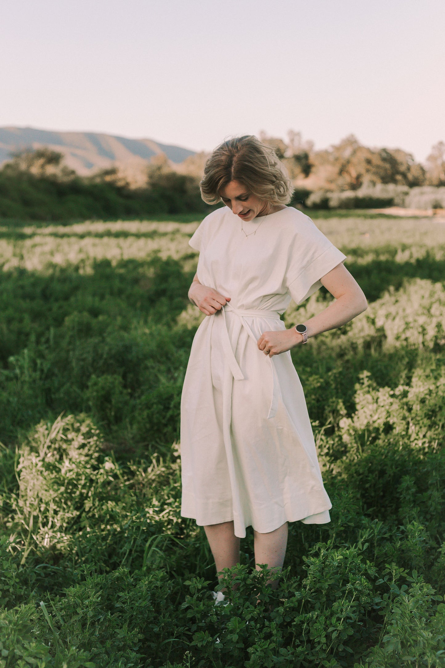 Linen Cotton Midi Dress