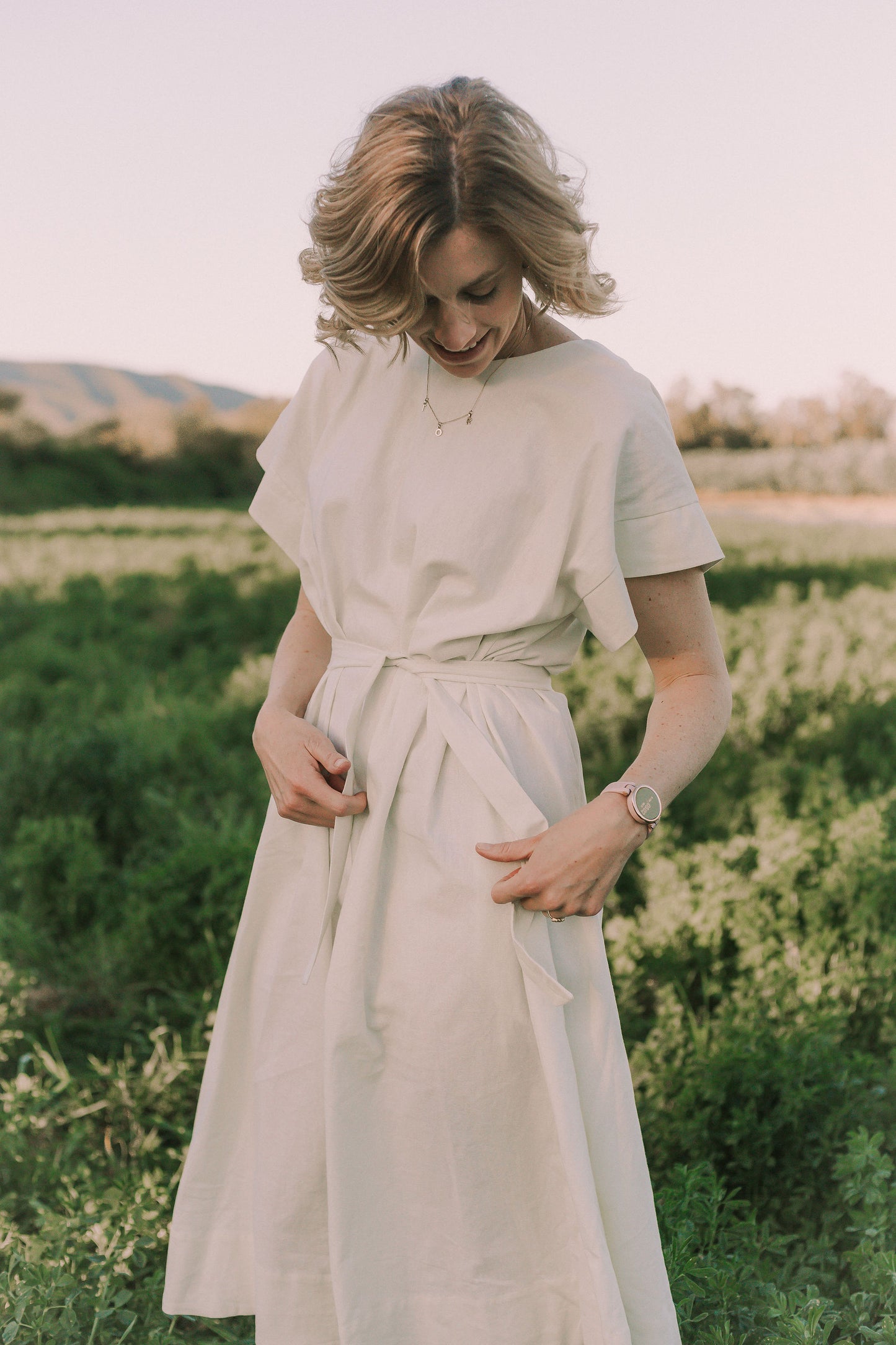 Linen Cotton Midi Dress