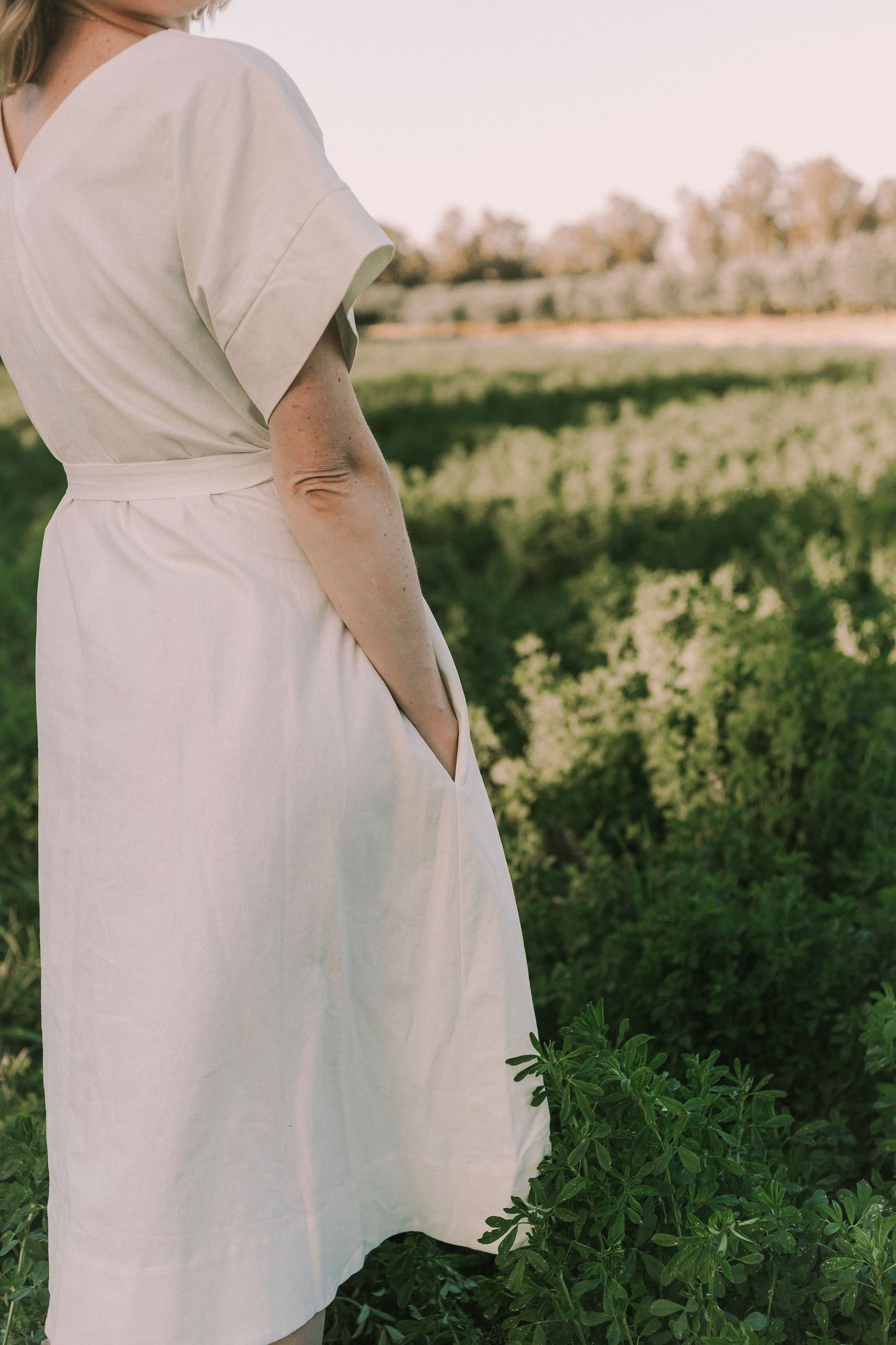 Linen Cotton Midi Dress