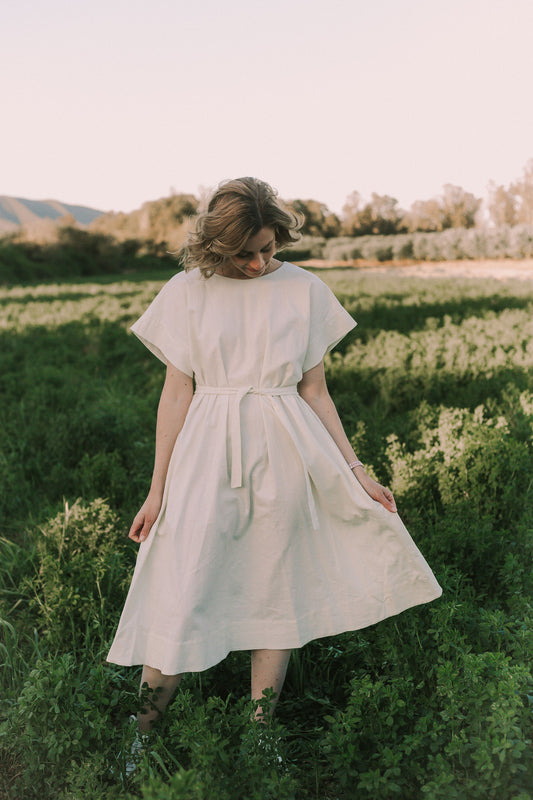 Linen Cotton Midi Dress